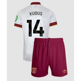 Dětské fotbalový komplet West Ham United Mohammed Kudus #14 Tretí košile 2024-25 Krátkým Rukávem